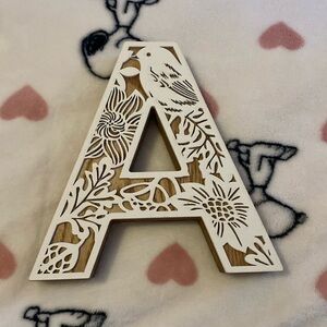 Wood Letter A room decor